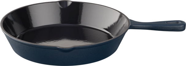 Keij Kamado Poêle en fonte émaillée 25,5 cm Bleu - Induction BBQ