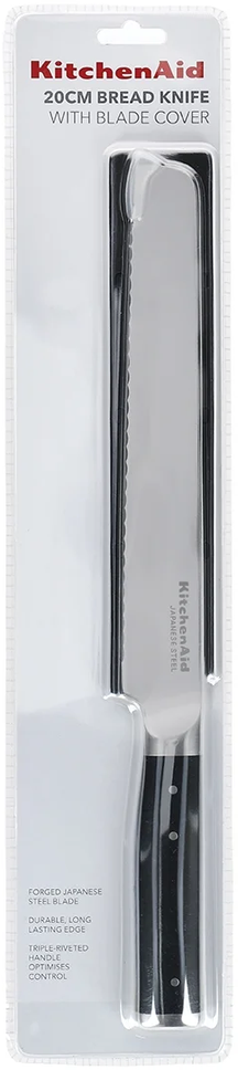 Couteau à pain KitchenAid - Couteau à pain en inox - Gourmet - 20 cm