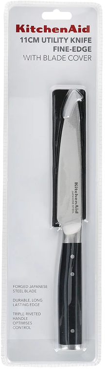 Couteau d'office KitchenAid - Lame en inox - Gourmet - 11,5 cm - Protège-lame