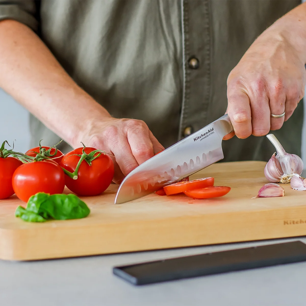 Couteau Santoku KitchenAid - Couteau de cuisine - Gourmet - Lame 18 cm