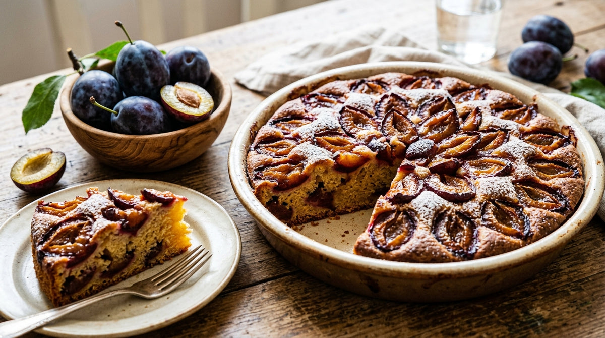 Une tarte aux prunes juteuse comme celle de grand‑mère, mais faite par vous.
