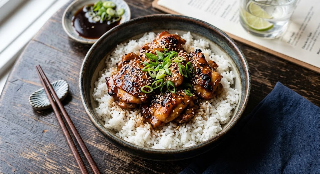 Comfort food asiatique à son meilleur, directement sorti du cuiseur à riz.