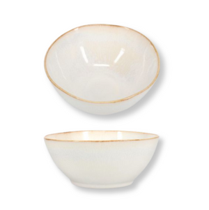 Ensemble de bols a soupe Salt & Pepper - en grès - Artisan - 17 cm - 4 pièces
