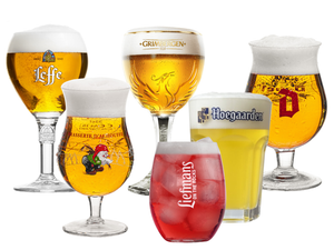 Set de verres à bière Leffe - Coffret - Bierkenner - 250-330ml - 6 pièces