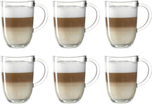 Verres à Latte Macchiato Leonardo - Napoli 380 ml - Lot de 6 - Résistants à la chaleur