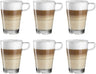 Verres à Latte Macchiato Leonardo Senso - Empilables - 350 ml - Lot de 6