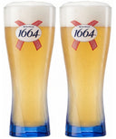 Verres à bière Kronenbourg 1664 Blanc 250 ml - 2 pièces