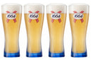 Verres à bière Kronenbourg 1664 Blanc 250 ml - 4 pièces