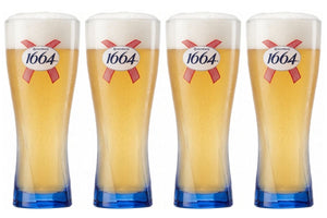 Verres à bière Kronenbourg 1664 Blanc 250 ml - 4 pièces