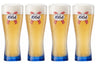 Verres à bière Kronenbourg 1664 Blanc 330 ml - 4 pièces