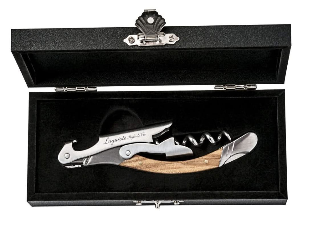 Tire-bouchon Laguiole Style De Vie - Tire-bouchon sommelier - en bois d'olivier