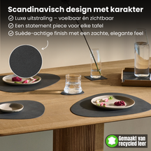 Ensemble de sets de table LIND DNA - en cuir - Nupo - 44 x 37 cm - 2 pièces
