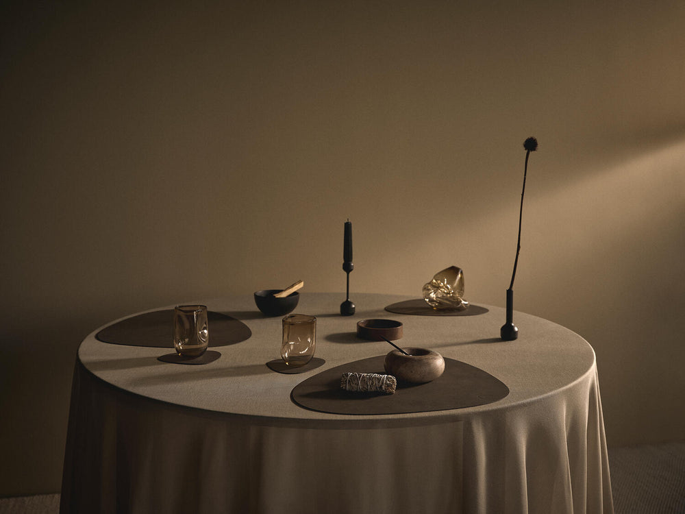 Ensemble de sets de table LIND DNA - en cuir - Nupo - 44 x 37 cm - 2 pièces