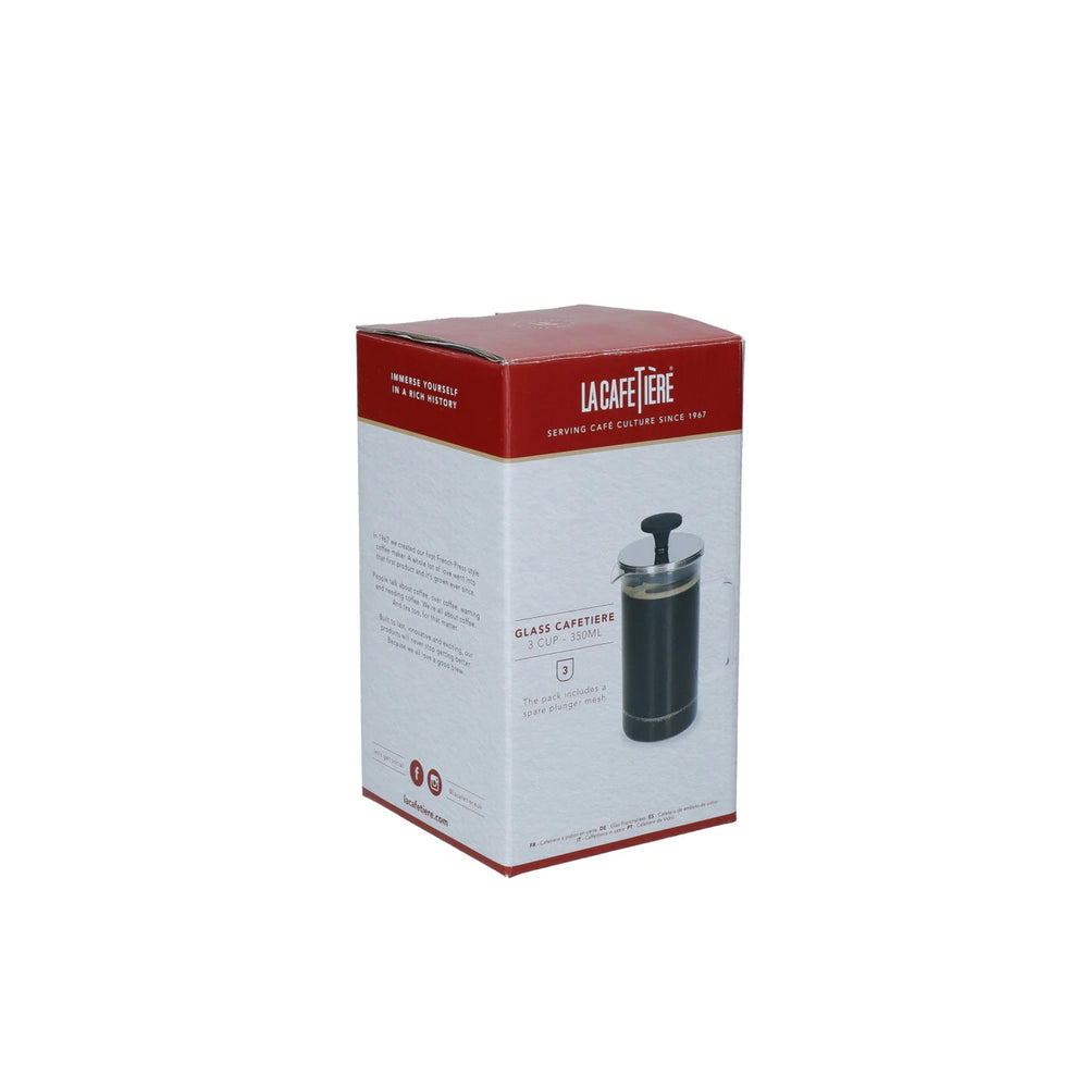 Cafetière La Cafetière - Presse a café - en verre - 350 ml - 3 tasses