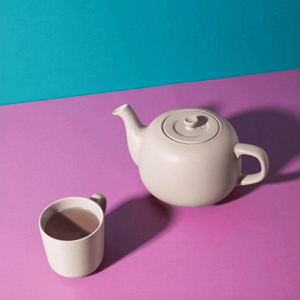 Théière La Cafetière - Théière en faïence- Classic Latte - 1,2 L