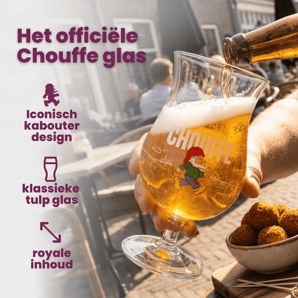 Ensemble de verres a biere La Chouffe - Verres a biere - 330 ml - 2 pièces