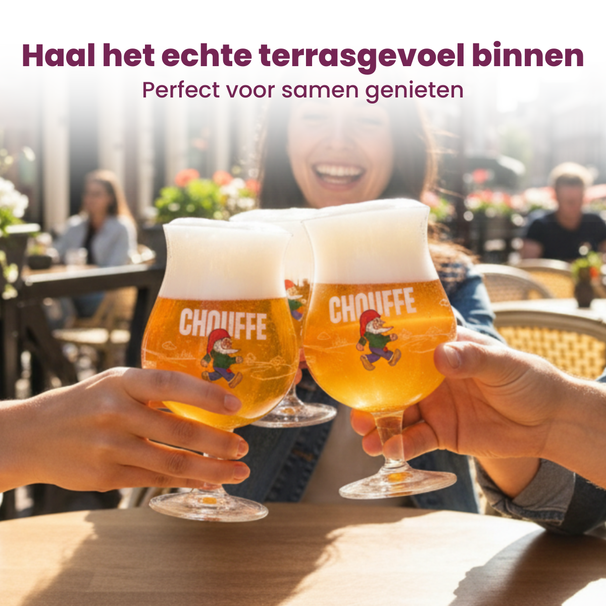 Ensemble de verres à bière La Chouffe - Verres à bière - 330 ml - 6 pièces