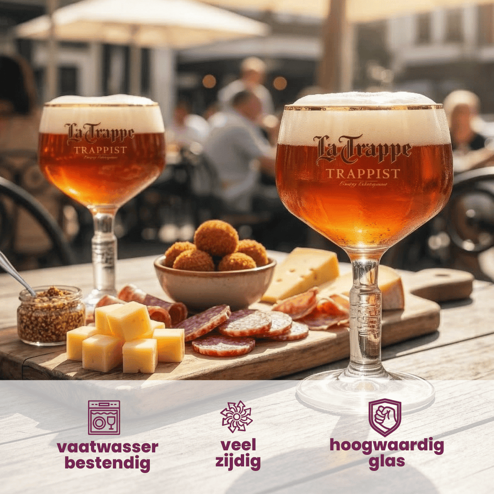 Ensemble de verres à bière La Trappe - Bokaal - 250 ml - 2 pièces