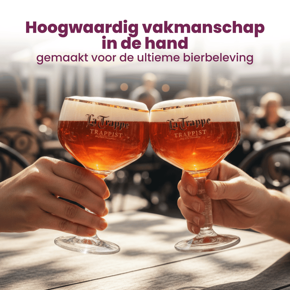 Ensemble de verres à bière La Trappe - Bokaal - 250 ml - 2 pièces