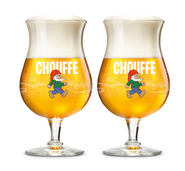 Ensemble de verres à bière La Chouffe - en verre - 250 ml - 2 pièces