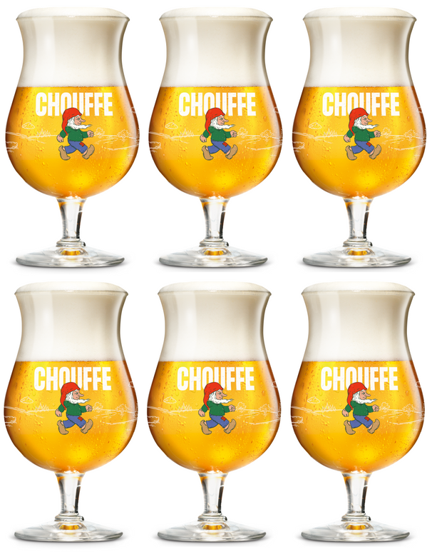 Ensemble de verres à bière La Chouffe - Verres à bière - 330 ml - 6 pièces