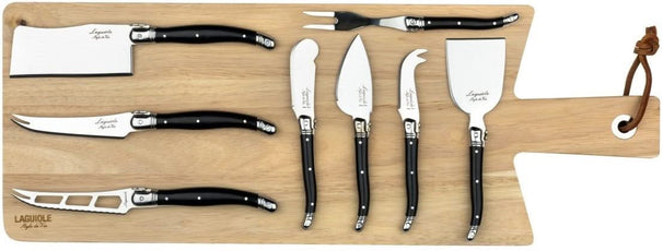 Set de couteaux a fromage Laguiole Style De Vie - en inox - 9 pièces