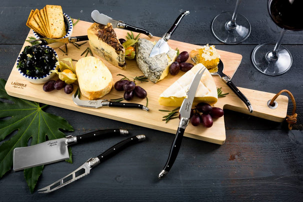 Set de couteaux a fromage Laguiole Style De Vie - en inox - 9 pièces