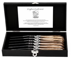Set de couteaux a steak Laguiole Style de Vie - Lame 10 cm - 6 pièces