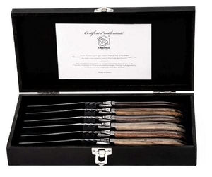 Ensemble de couteaux a steak Laguiole Style De Vie - Luxury Line - 6 pièces