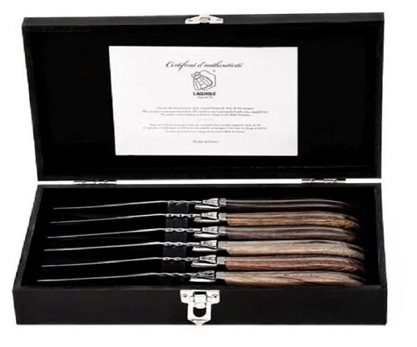 Ensemble de couteaux a steak Laguiole Style De Vie - Luxury Line - 6 pièces