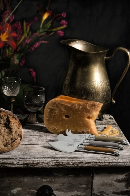 Set de couteaux à fromage Laguiole Style de Vie - Coffret - Trésor - 3 pièces