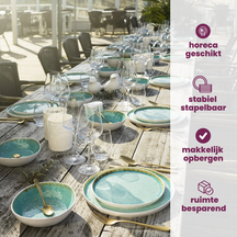 Set de bols Cosy&Trendy - Bols a salade - Laguna Azzurro - 19x18 cm - 4 pièces