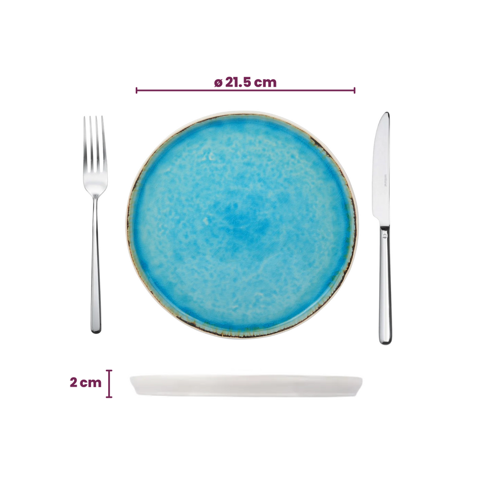 Ensemble de vaisselle Cosy & Trendy - 6 personnes - Laguna Azzurro - 24 pièces