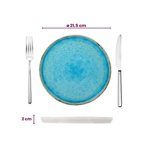 Ensemble de vaisselle Cosy & Trendy - 6 personnes - Laguna Azzurro - 24 pièces