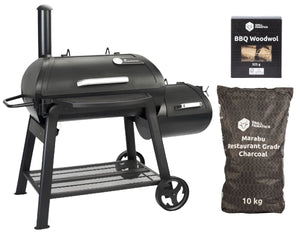 Landmann Smoker Vinson 400 Starterset - Barbecue à charbon - Smoker BBQ