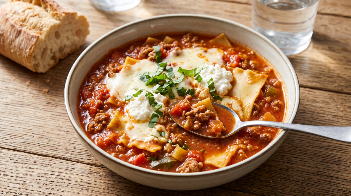Toutes les saveurs de la lasagne, mais dans un bol fumant