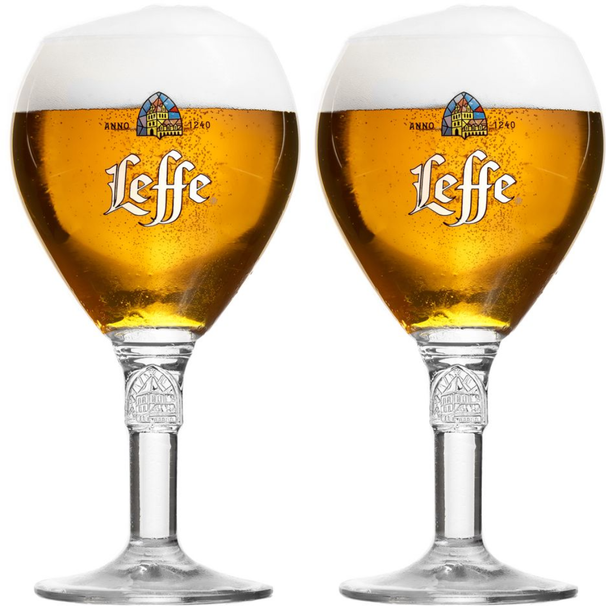Ensemble de verres a bière Leffe - Calice a bière - Leffe - 330 ml - 2 pieces