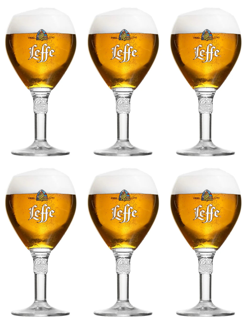Ensemble de verres a bière Leffe - Verres calice - Leffe - 330 ml - 6 pièces