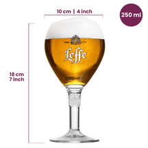 Set de verres a bière Leffe - Calice - Leffe - 250 ml - 2 pièces