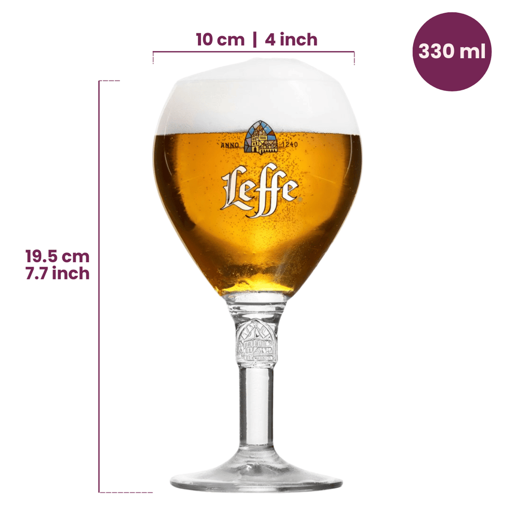 Ensemble de verres a bière Leffe - 250 ml - 4 pièces