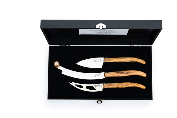 Ensemble de couteaux a fromage Laguiole Style De Vie - Luxury Line - 3 pièces
