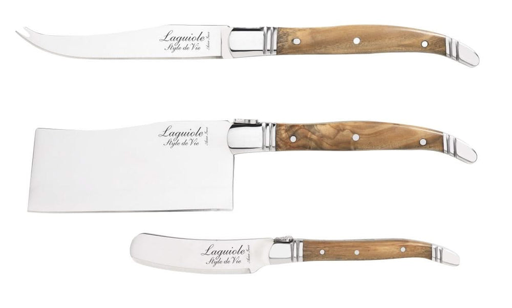 Set de couteaux à fromage Laguiole Style De Vie - Luxury Line - 3 pièces
