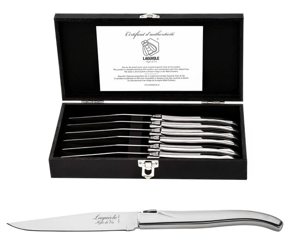 Ensemble de couteaux Laguiole - Couteaux à steak - Lame100mm - 6 pièces