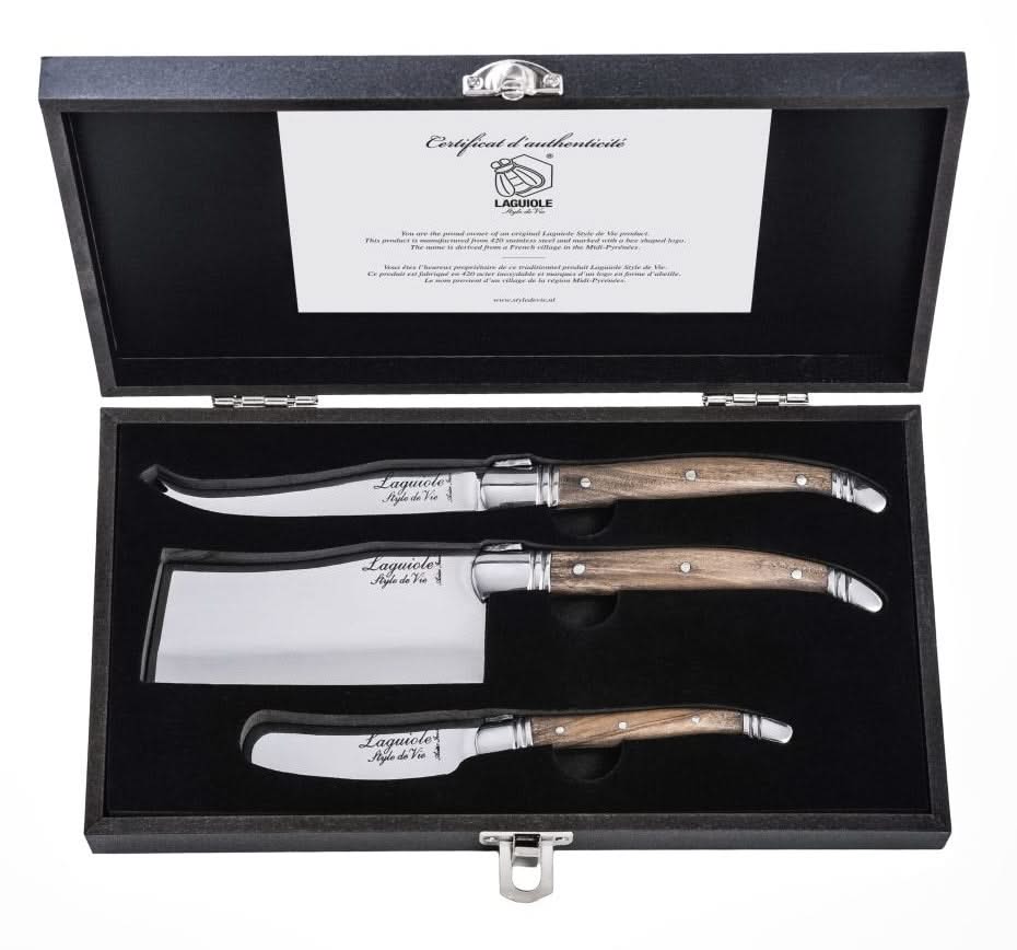 Set de couteaux à fromage Laguiole Style De Vie - Luxury Line - 3 pièces