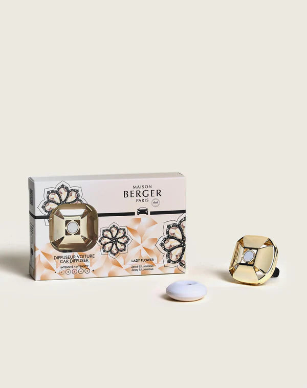 Set de diffuseur de voiture Maison Berger - Parfum voiture - Lady Flower