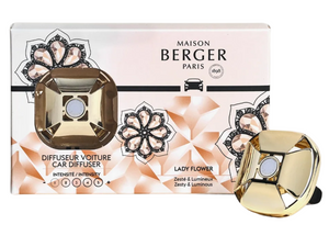 Set de diffuseur de voiture Maison Berger - Parfum voiture - Lady Flower