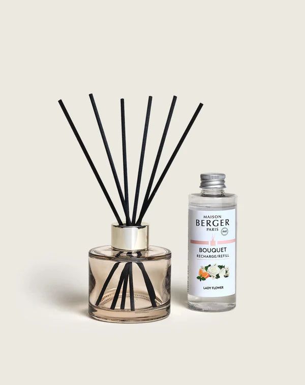 Set de parfum Maison Berger - Bâtons parfumés - Lady Flower - 200 ml - 3 pièces