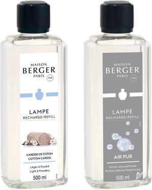Set de recharges Maison Berger - Lampe - So Neutral+Cotton Caress - 2x500 ml