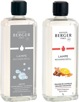Maison Berger Recharge - pour diffuseur - So Neutral + Orange Cinnamon - 2 x 1 Litre
