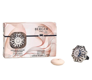 Set de parfum auto Maison Berger - Autoparfum - Lady Flower - 45mm - 3 pièces